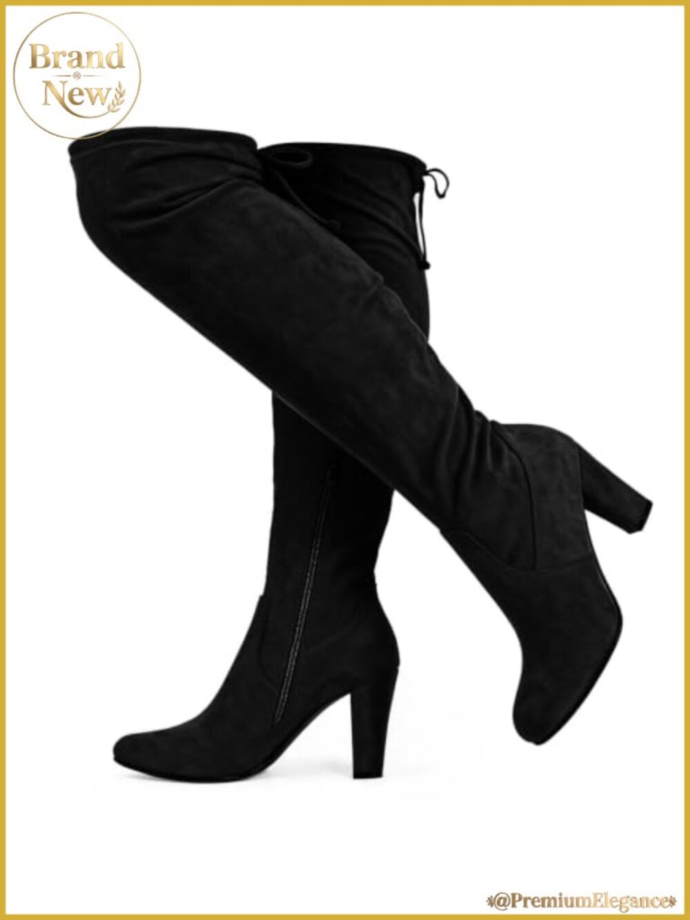 Wide Calf Suede Thigh High Over the Knee Boots Point Toe Fall Boots